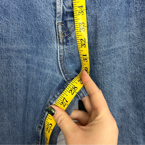 Everlane Womens medium wash The 90s cheeky straight jean size 28 button fly - Picture 6 of 9